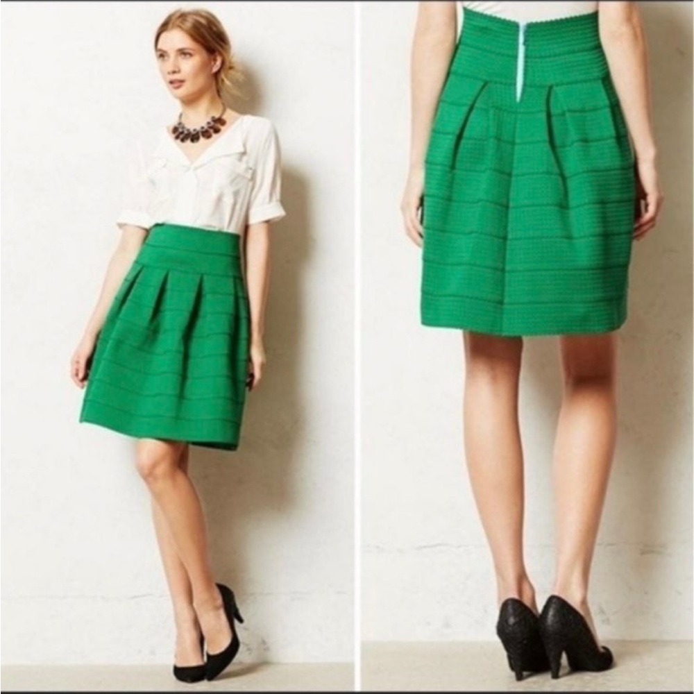 NWOT Girls from Savoy Green Skirt XS